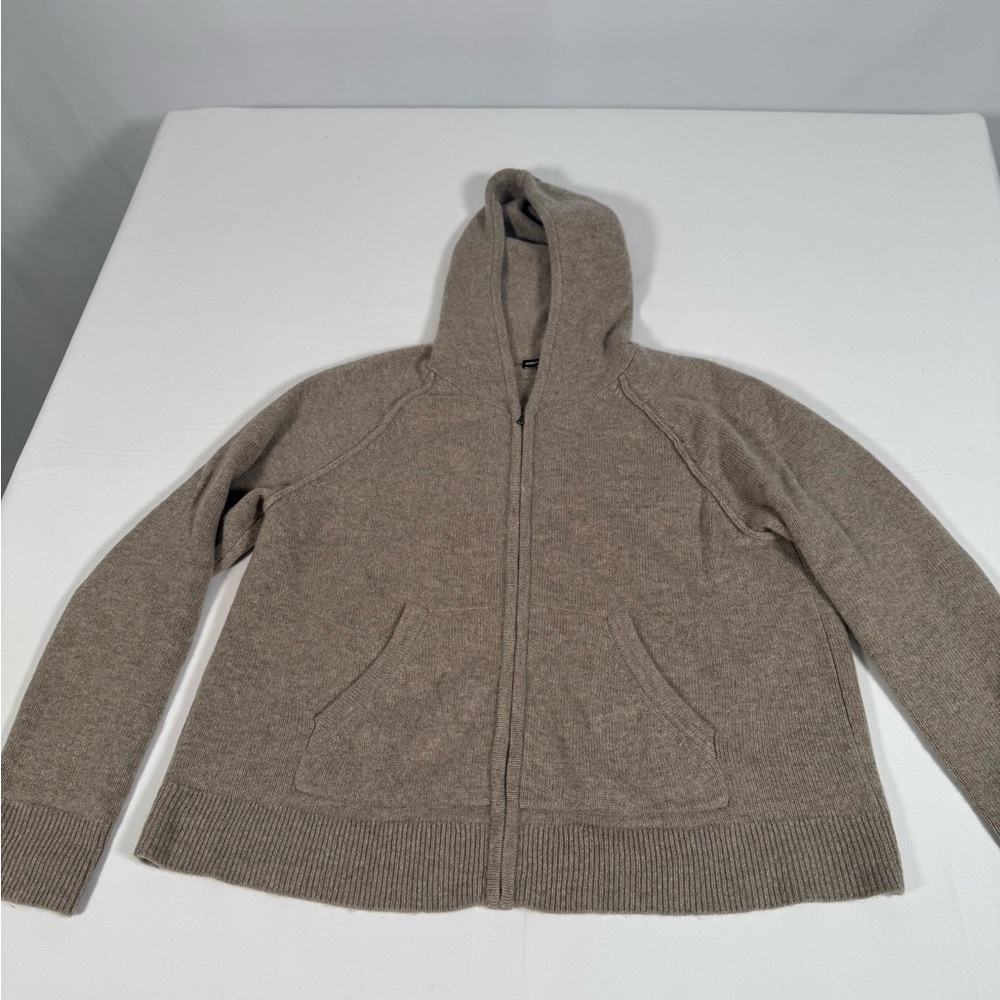 James Perse Women's Zip Up Sweater in Brown